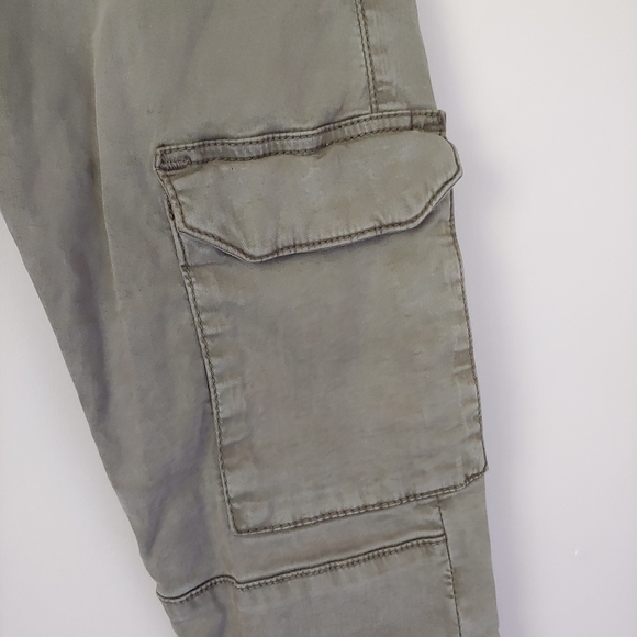 True Religion Halle Super Skinny Cargo Pants Olive Green Size 25 - Picture 10 of 16